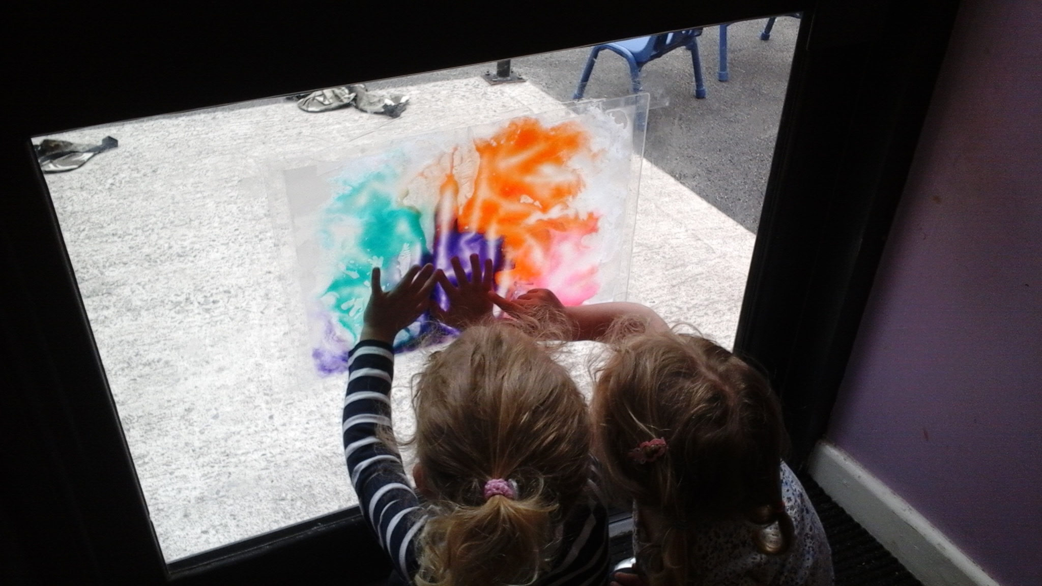 Staff created interactive window displays